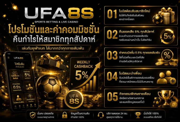 โปรโมชั่นและค่าคอมมิชชั่น UFABET